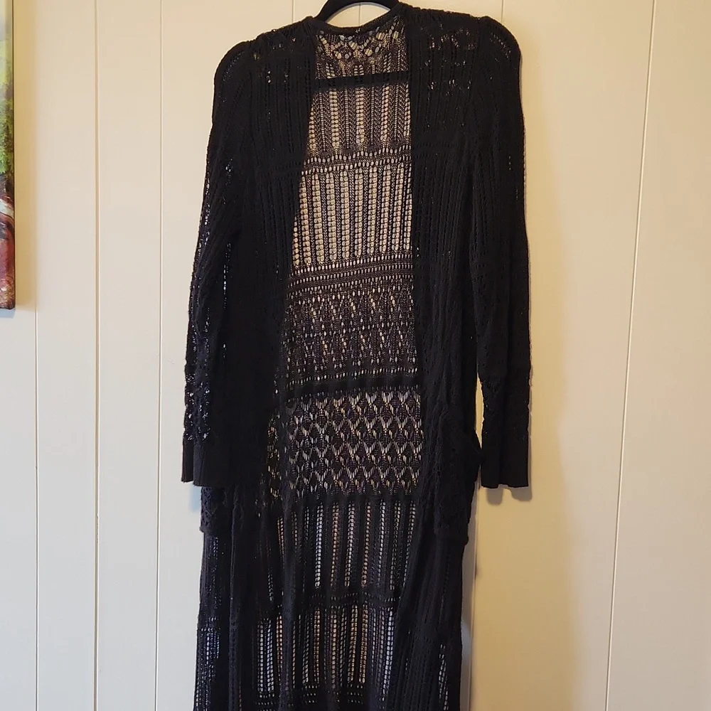 Long Open Knit Duster - Picture 6 of 7